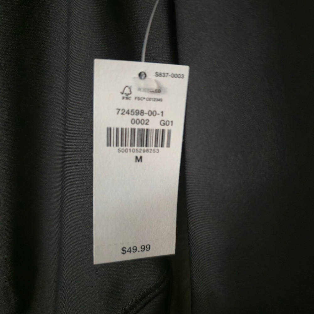 Old Navy Active Powersoft Go-Dry Full Zip Jacket Black Thumbholes Womens Medium - Picture 2 of 8